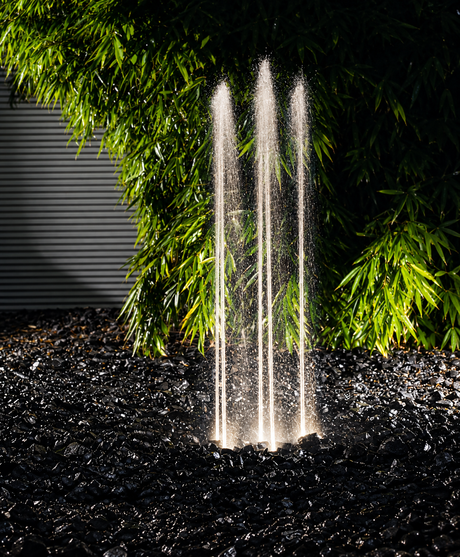 OASE Water Quintet 50187 LED Wasserspiel fünf Fontänen Garten Teich Springbrunnen Wasserfontänen Teichbeleuchtung Schwimmteich Gartenbrunnen Fontänensystem Lichtspiel Teichzubehör
