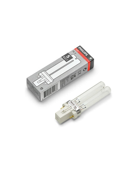 Philips TUV PL-S 5 W mit Faltschachtel: UV-C-Lampe mit zwei Röhren und G23-Sockel (Foto der 5-W-Lampe)