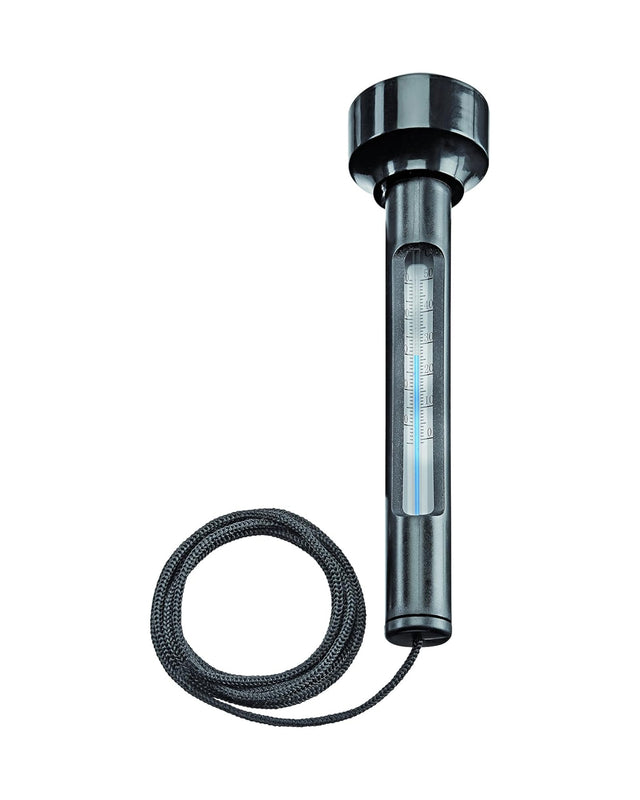 Pontec PondoThermo: schwimmendes Teichthermometer mit Skala und aufgerollter Kordel