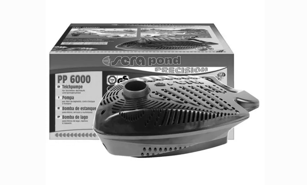 sera pond PP 6000 Teichpumpe mit Pumpenkorb für Teichfilter und Bachläufe