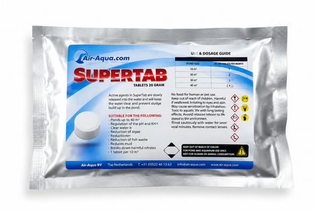 SuperTab Chlordioxid-Tabletten in der 36er-Packung zur dosierten Wasserdesinfektion.
